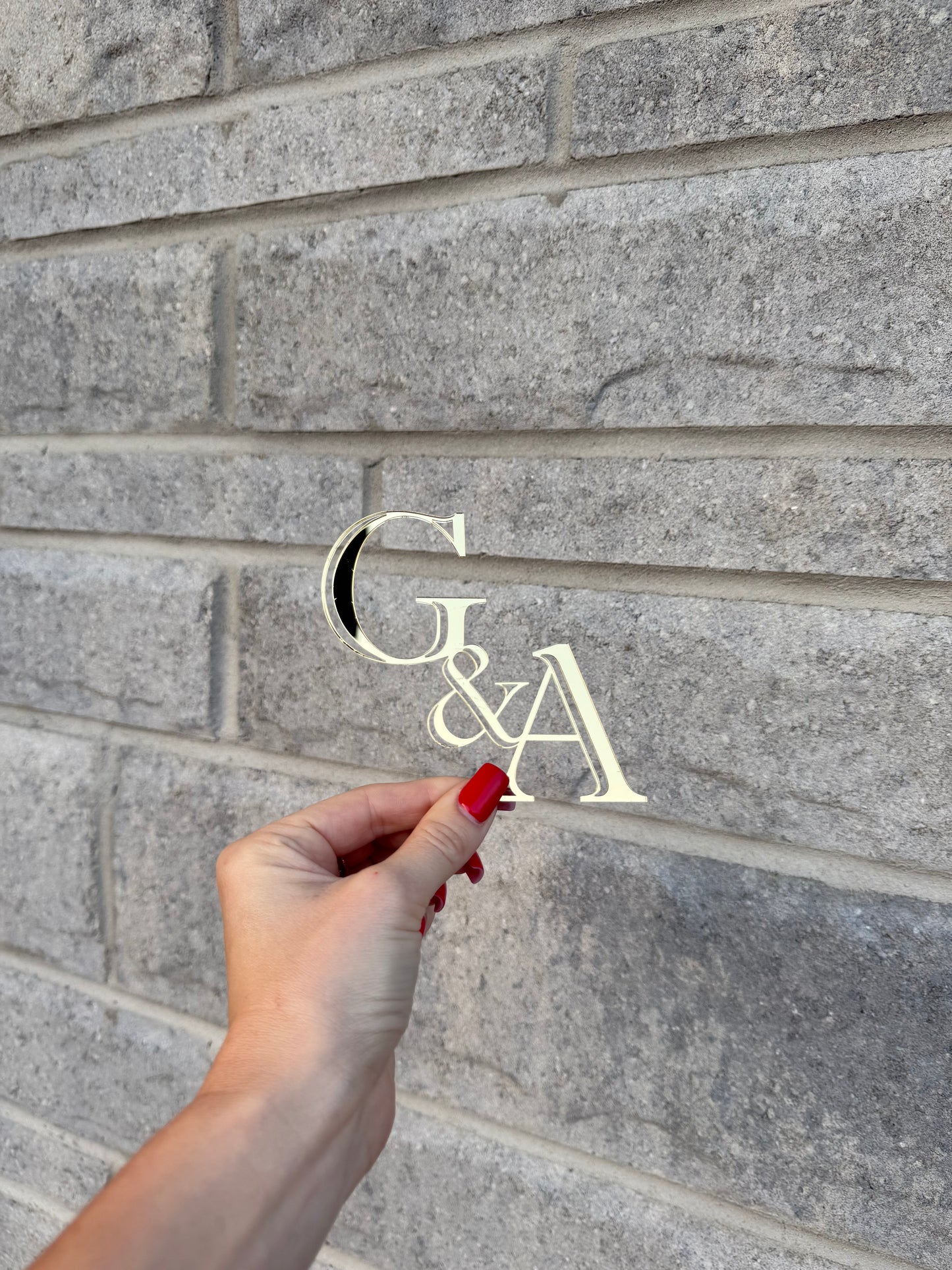 Initiales gâteau de mariage #4