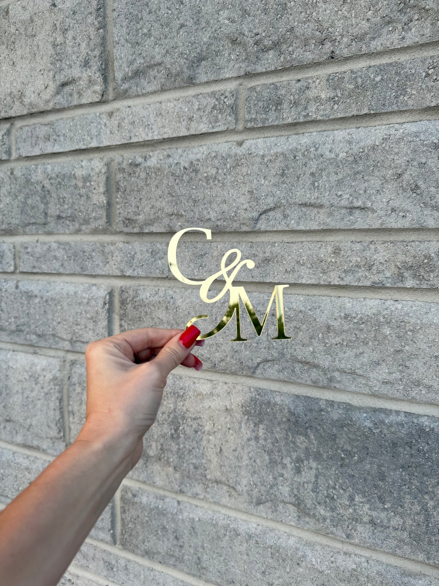 Initiales gâteau de mariage #3