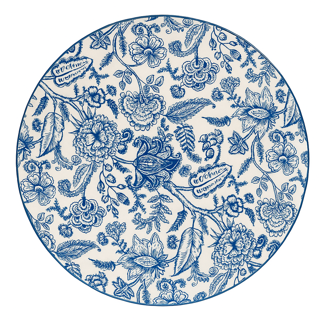 Assiette de service style italien