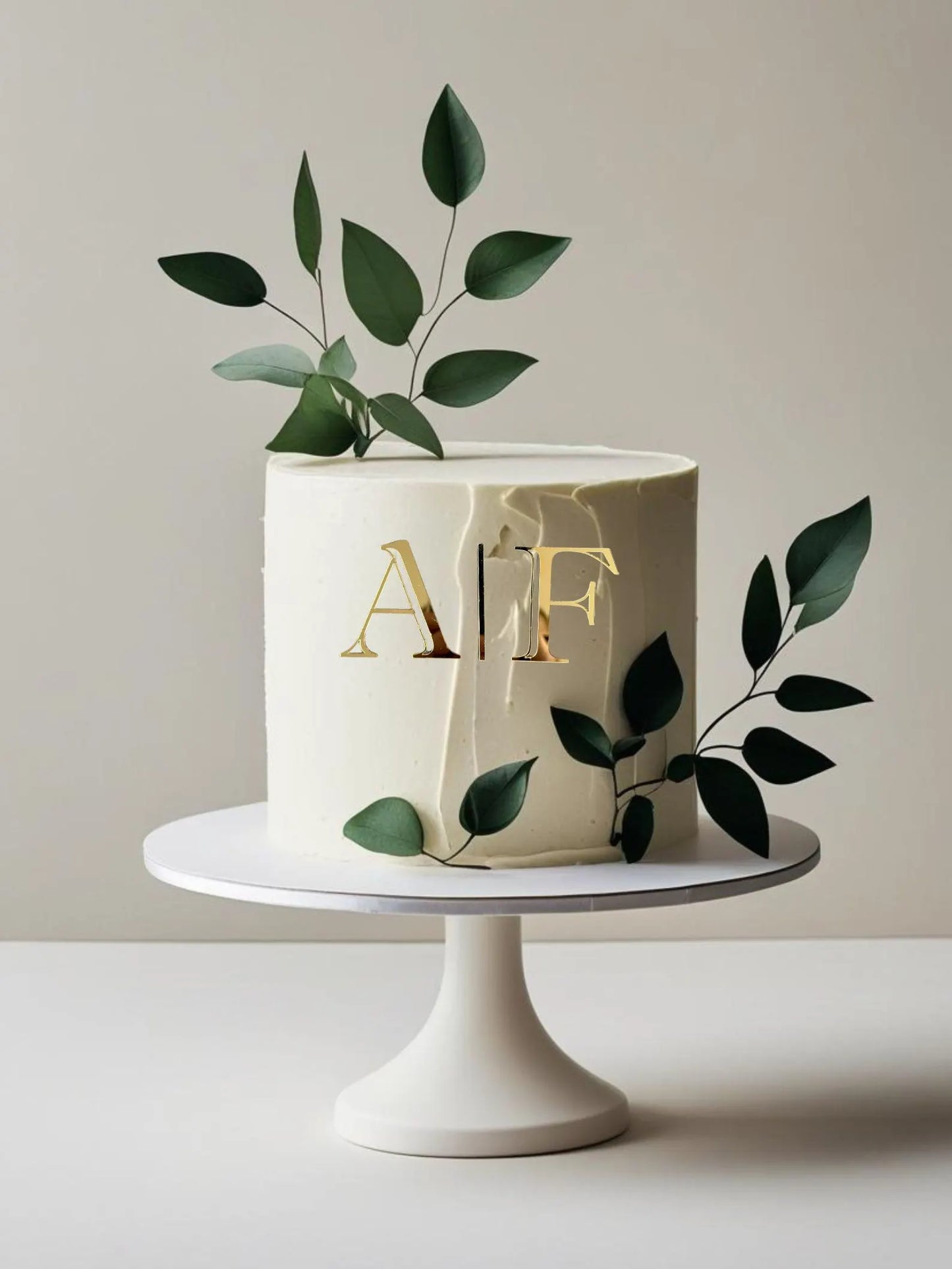 Initiales gâteau de mariage #6