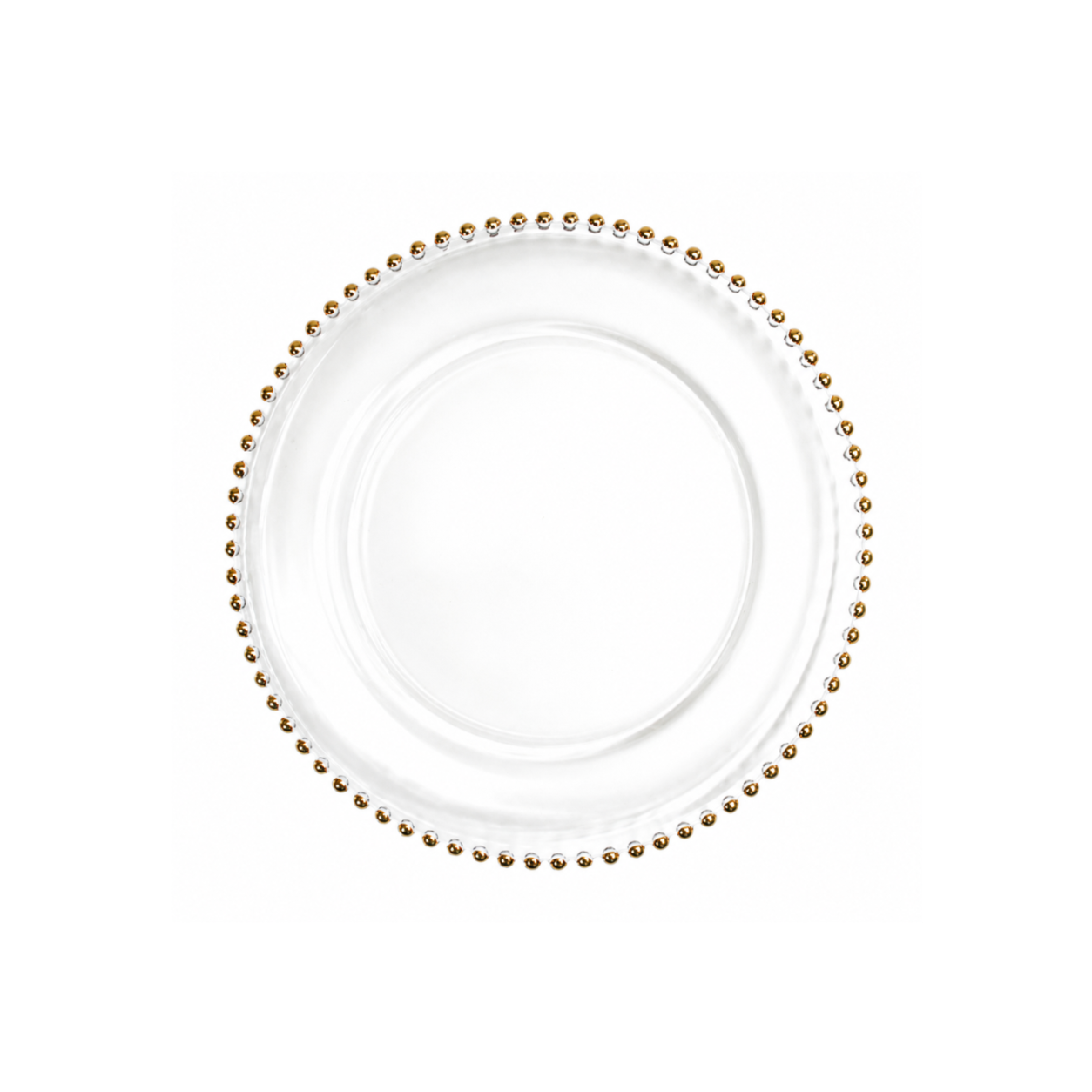 Sous-assiettes avec perles or