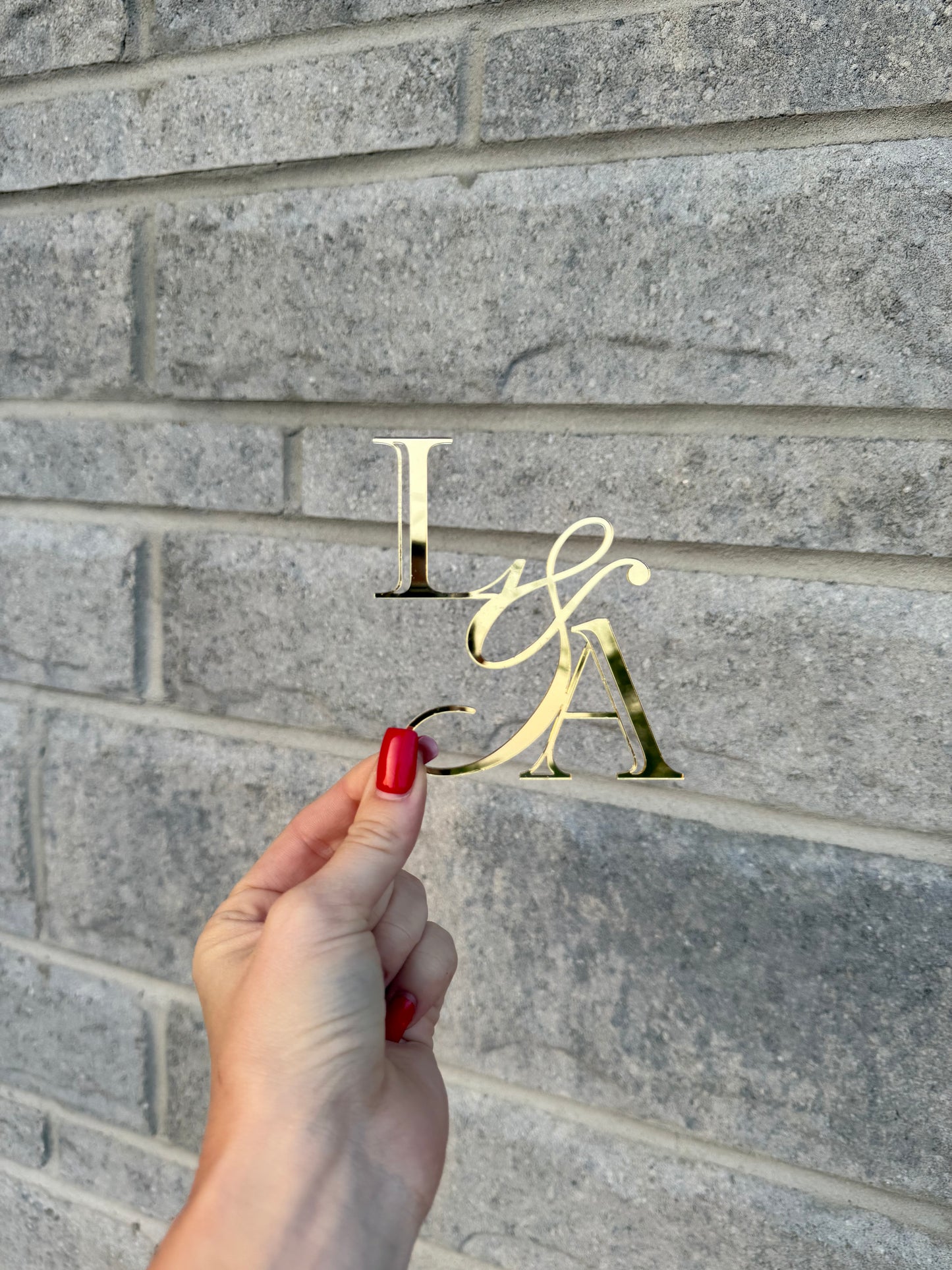 Initiales gâteau de mariage #5