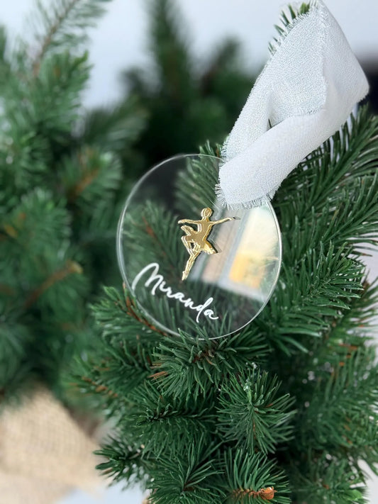 Ornement personnalisé Ballerine